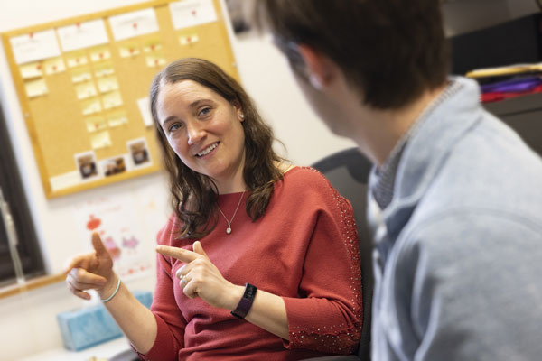 Allison Gladfelter with Henry Tomiser